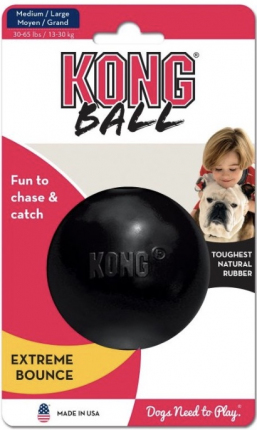 Pelota Kong Extreme para perros Negra